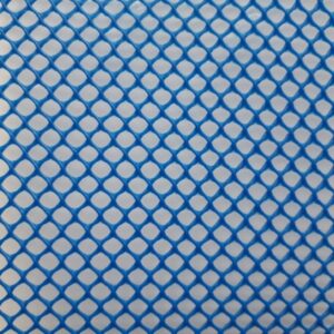 detalhe da tela plástica 4mm cor azul