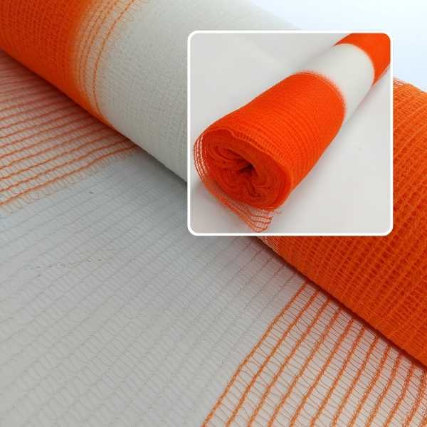 detalhe cerquite laranja e branco premium