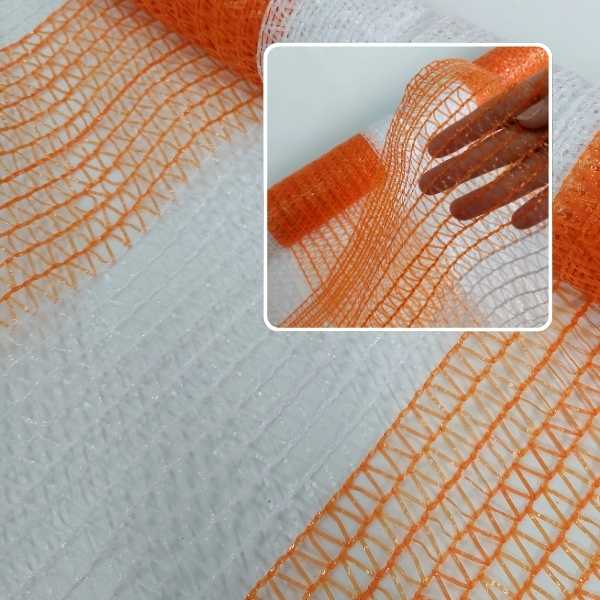 detalhe cerquite laranja e branco