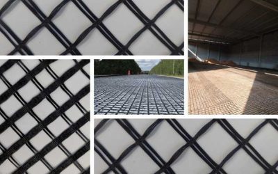 geogrelha de fibra de vidro bidirecional e unidirecional