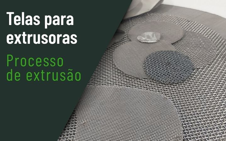 Tela para extrusora em aço inox para filtragem industrial no processo de extrusão de plásticos e polímeros