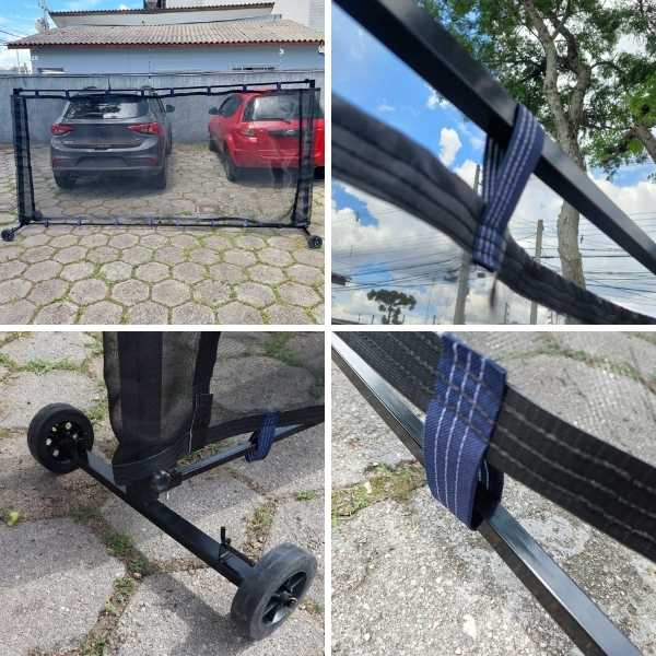 Protetor de roçagem retrátil com rodinhas - Imagem 4
